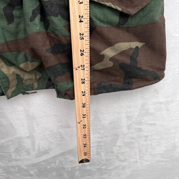 M65 Jacket Mens M Camo Woodland Full Zip Hooded US Army Cold Weather Field - Picture 5 of 10